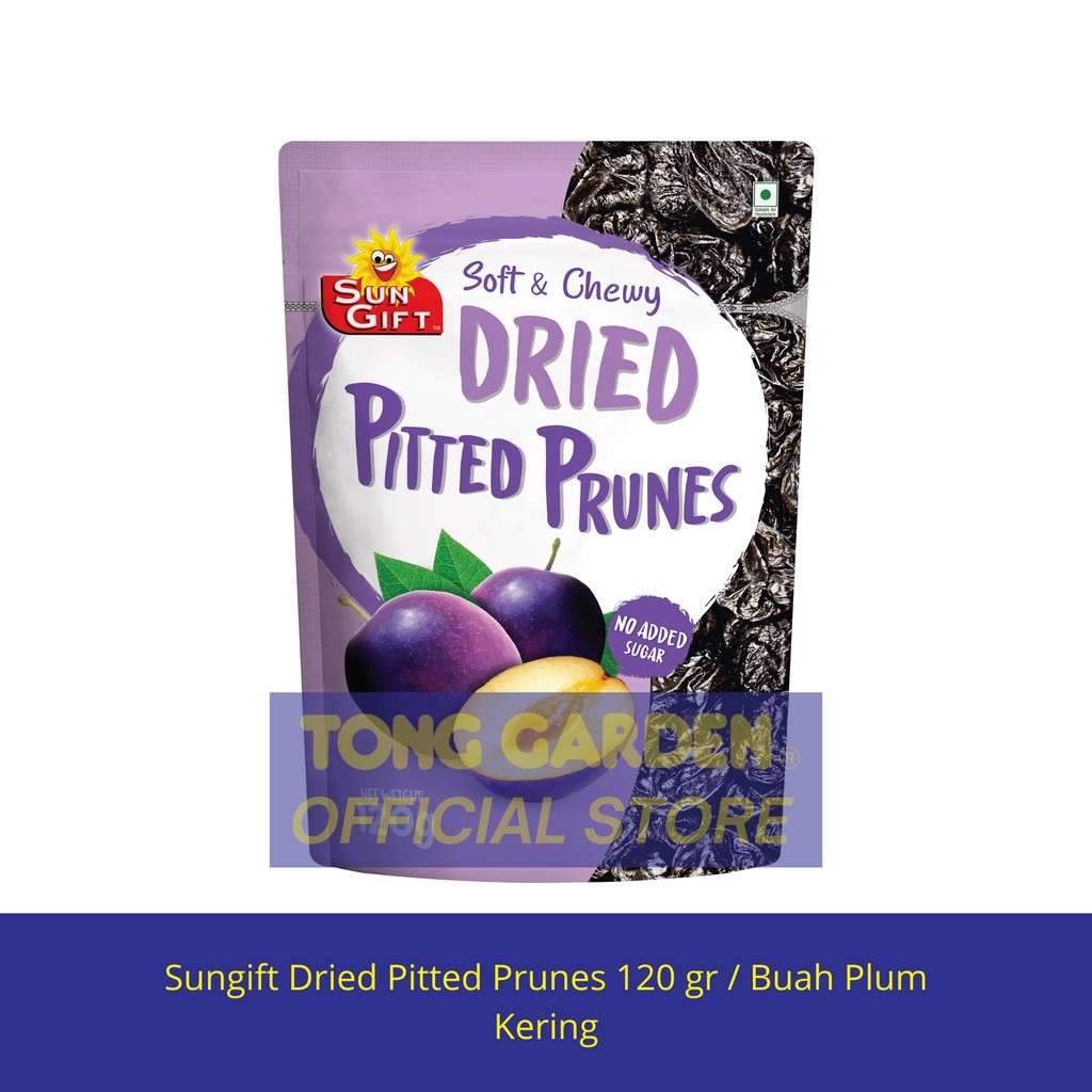 

Buah Plump Kering Sun Gift Tong Garden - Dried Pitted Prunes 130 g