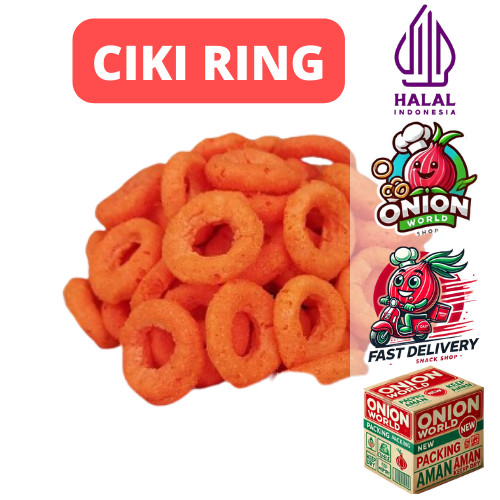 

UWD CIKI CINCIN 1kg Snack Ring Keju Ciki Ring Keju Cheese Ring Snack Keju Ring Cheese Chiki Ring Kej