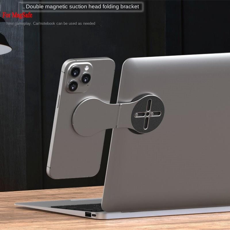 Aluminum Phone Holder Convenient Phone Mount for iPhone on Laptop or Car  For Tesla Model 3 & Y Comp