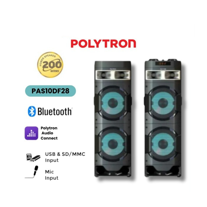 SPEAKER POLYTRON PAS10DF28 SPEAKER AKTIF SUPER BASS