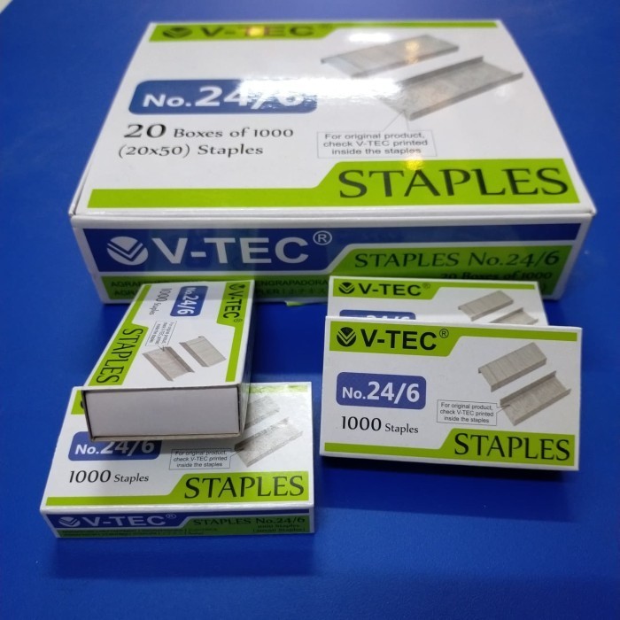 

ISI STAPLES / ISI STAPLER NECES NO.24/6 MERK V-TEC