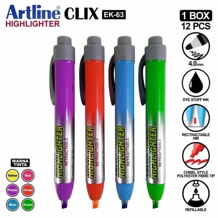

Highlighter Artline Clix EK-63 Original