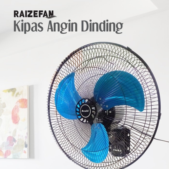 Arashi Raize Fan 18" / Kipas angin dinding besi non remote