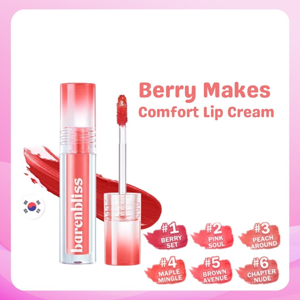 [LIP TINT BNB] Barenbliss Berry Makes Comfort Lip Matte | Lip Tint | Lip Velvet