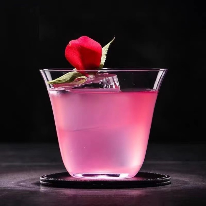 Gelas Whisky & Cocktail 250ml – Desain Jepang Minimalis, Mulut Lebar, Kaca Premium Elegan