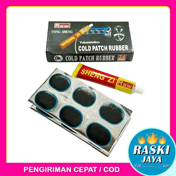 Cold Patch Rubber / Alat Tambal Ban Dalam Sepeda Motor DLL / Tiptop Lem Karet Penambal Semua Jenis B
