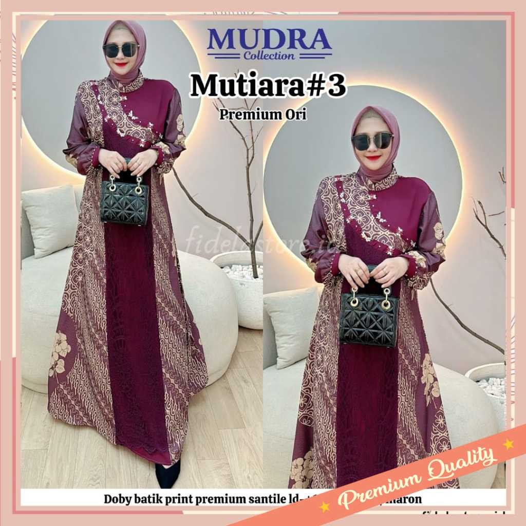 GAMIS CEWEK LEBARAN 2025 CANTIK / Mudra Hijab | Gamis Terbaru | Gamis Wanita | Gamis Pesta | Dress K