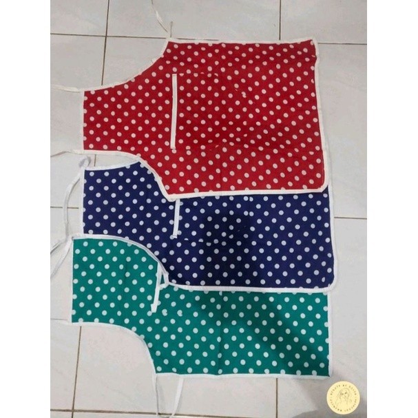 RB001 TOPI KOKI ANAK +CELEMEK SEWARNA/TK/SD