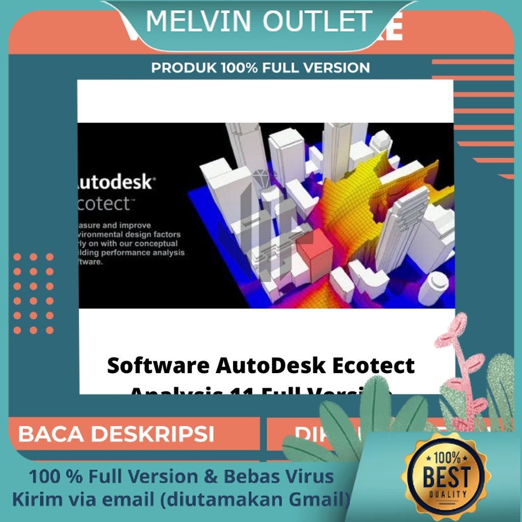 Software AutoDesk Auto Desk Ecotect Analysis 11 Full Version Terbaru Lifetime Premium PRO Plu