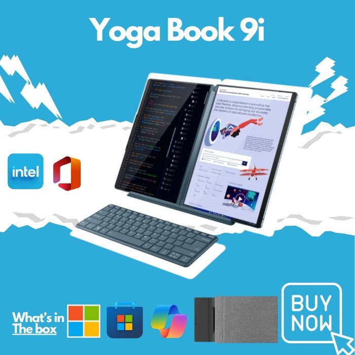 Lenovo YOGA BOOK 9i OLED Core Ultra 7 155U 32GB 1TB " 2.8K 3Y Premium Care