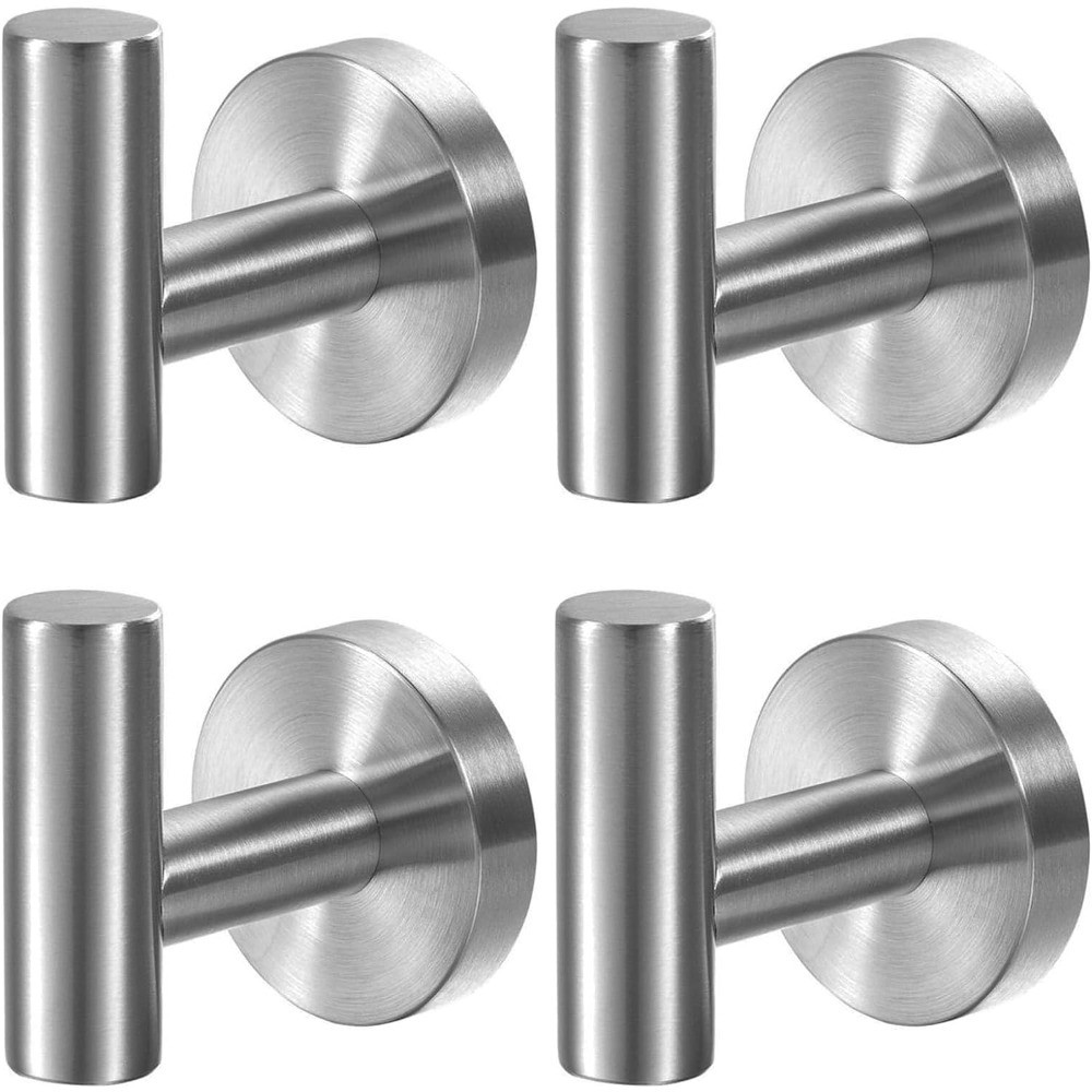 

Bath Towel Hooks SUS 304 Stainless Steel Storage Holder Hook Heavy Duty Coat Hanger Bathroom Livingroom Wall Mounted Wall Hook