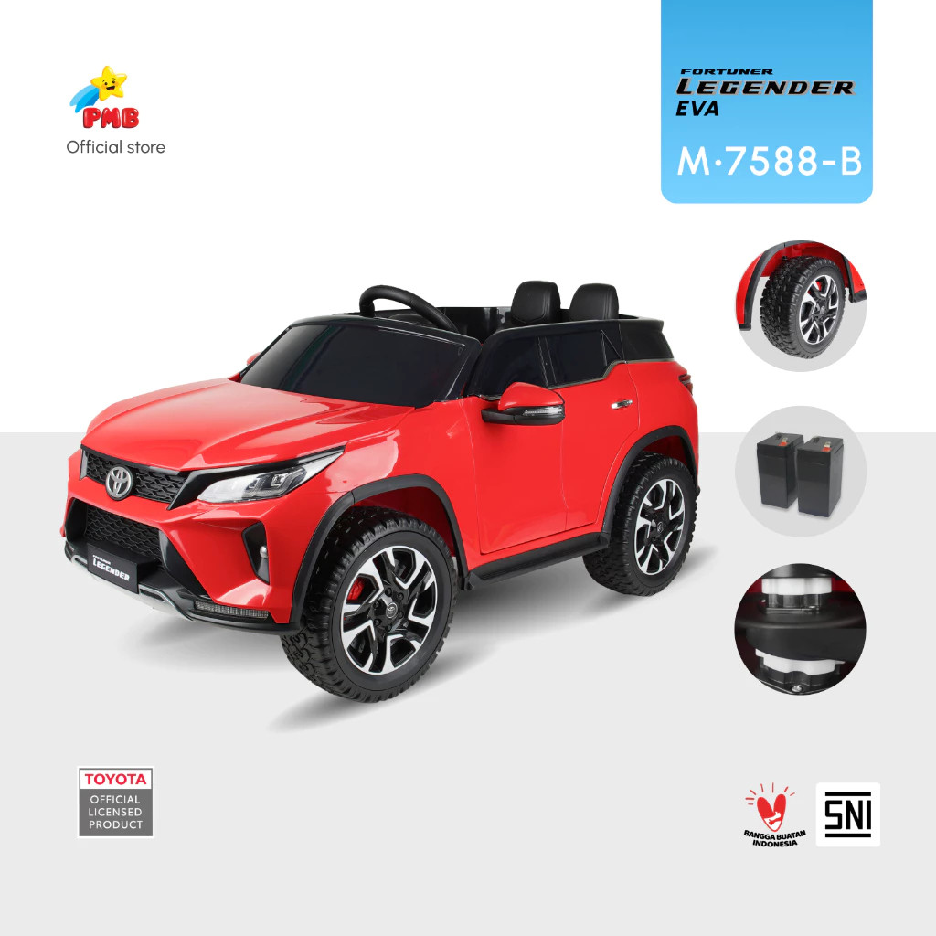 Mainan Anak Mobil Aki Toyota Fortuner Legender M7588B ( Mobil Aki Anak )
