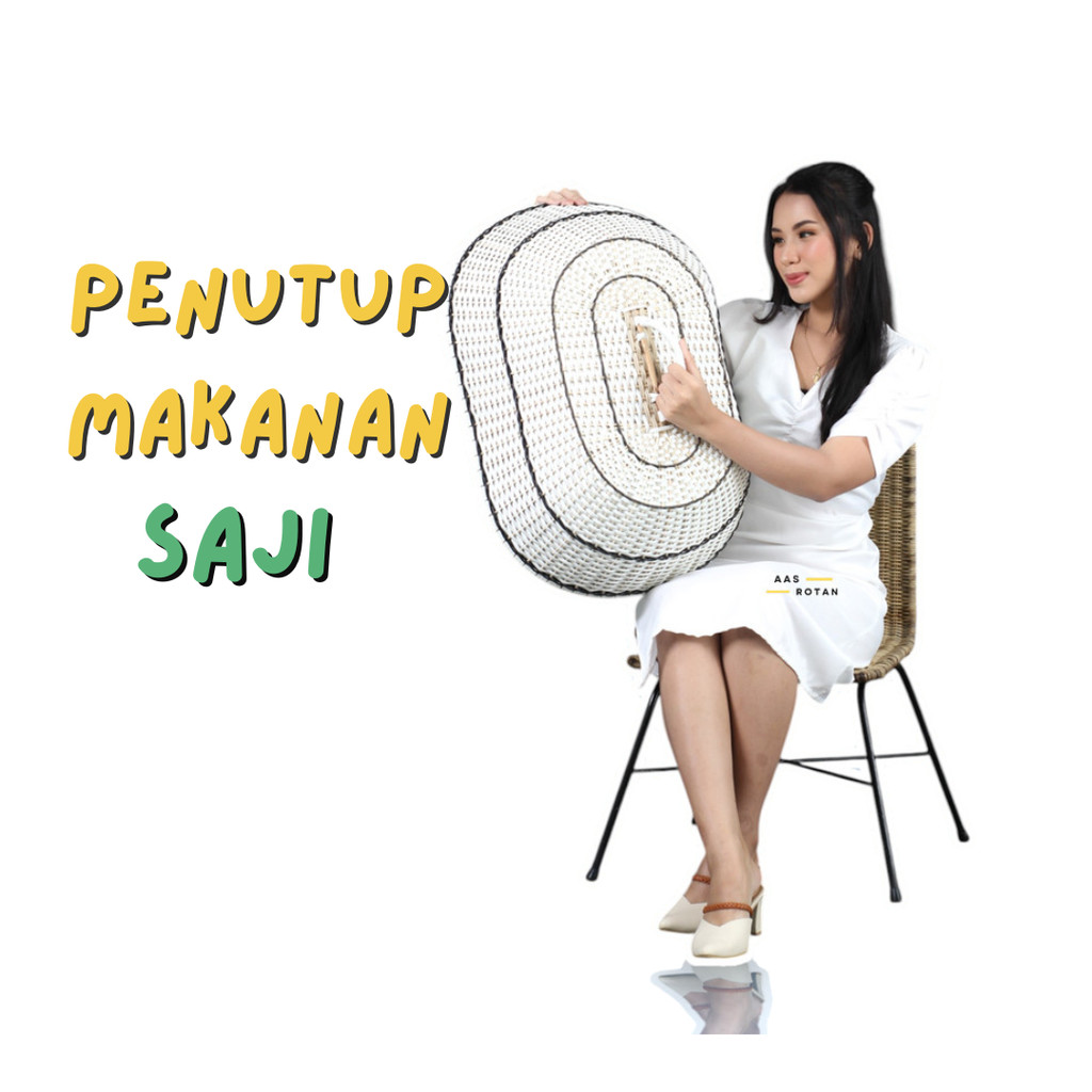 Tudung Saji Rotan Sintetis Model Pita Unik Dan Lucu / Tutup Saji Makan Rotan Sintetis - Penutup Maka