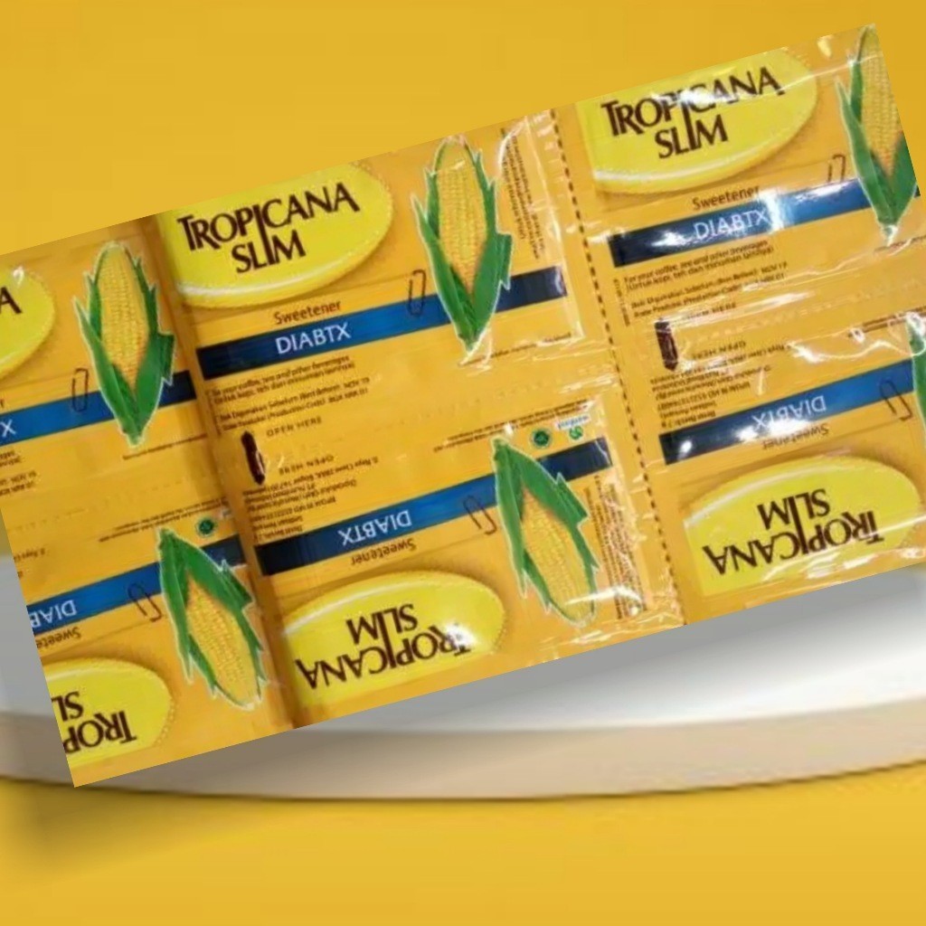 

Tropicana Slim Sweetener DIABTX sachet @ 1,8g( Dapat 1 banded/ 10 sachet)
