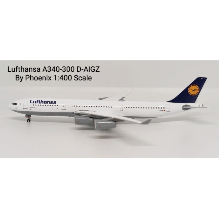 Pesawat Terbang Lufthansa A340-300 D-AIGZ  Phoenix Skala 1/400 Diecast