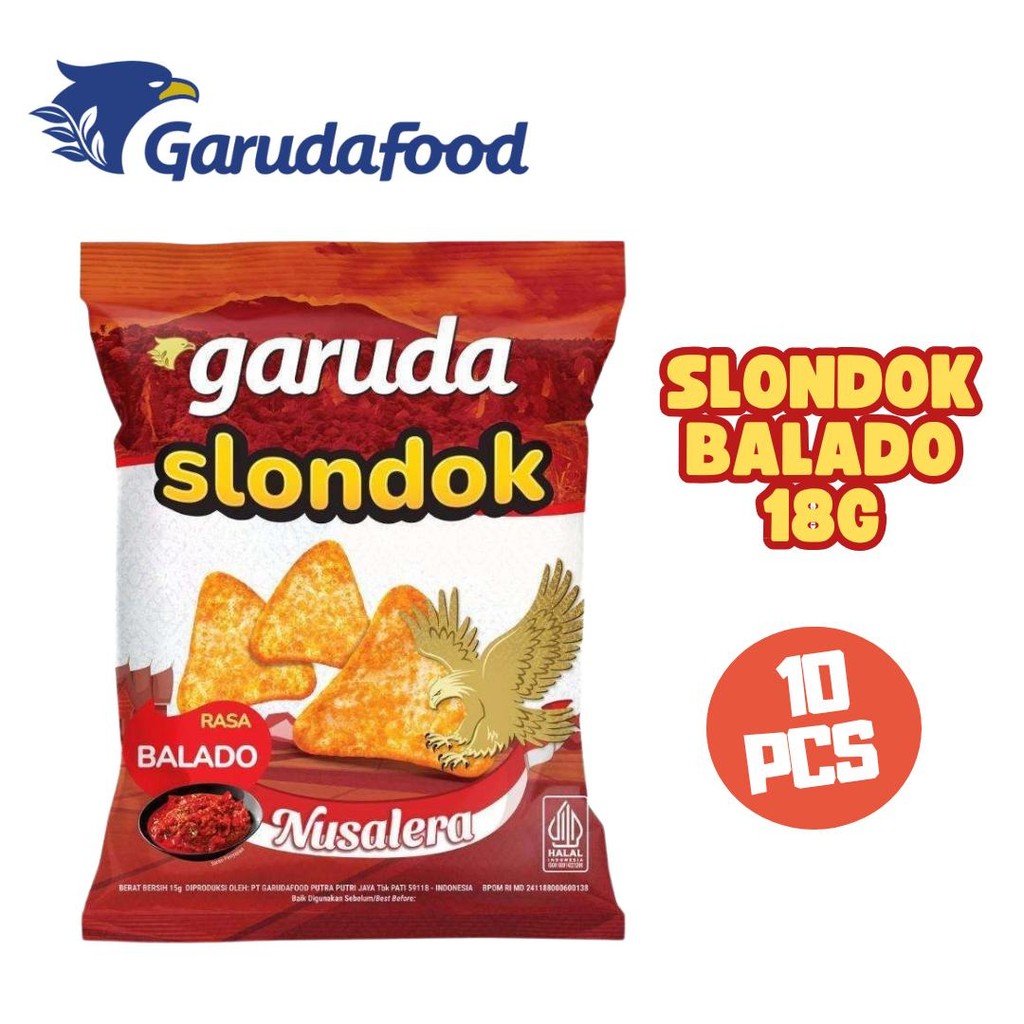 

Garuda Slondok Balado 18gr | 1 Renceng isi 10pcs