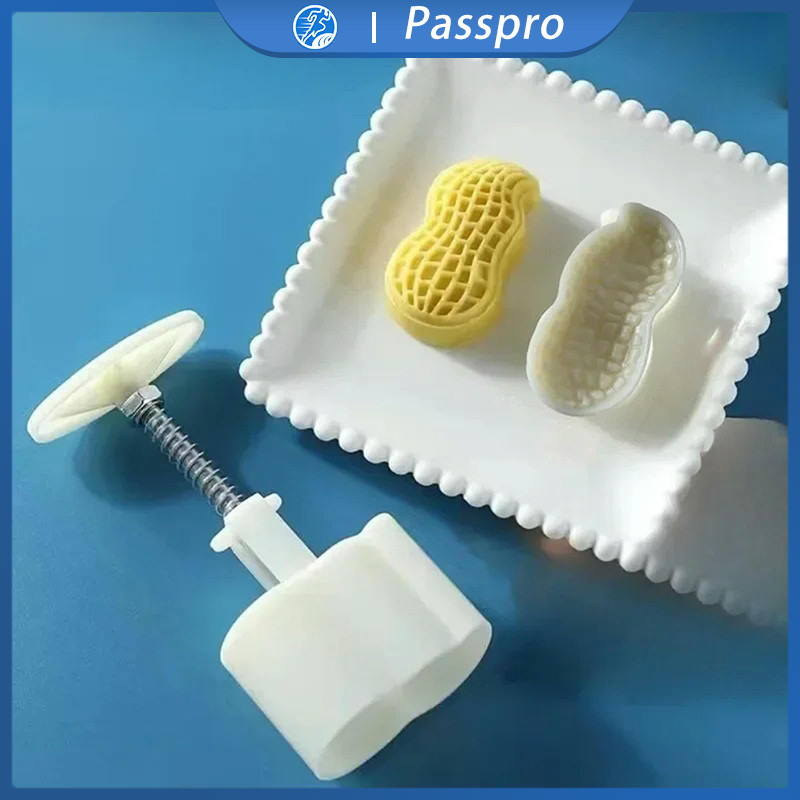 50g Set Cetakan Kue Bulan Berbentuk Kacang Cetakan Kue Kering Motif Kacang