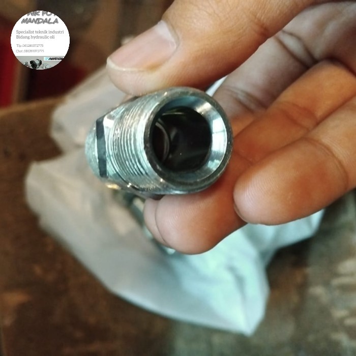 Double nepel 1/2" NPT x 5/8" JIC