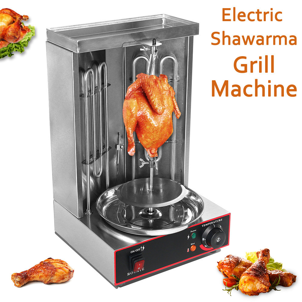 SPECIAL PRICE Electric Shawarma Grill Machine Auto Rotating BBQ Meat Kebab Roast Grill Vertical Roti
