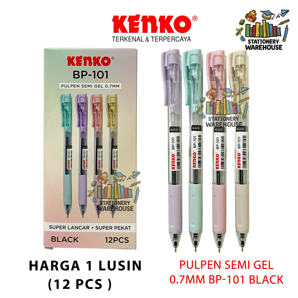 

Pulpen Semi Gel Pena KENKO BP-101 0.7 mm