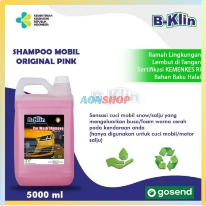 [AS] Shampoo Cuci Mobil Motor Snow Wash B-Klin 5 Liter
