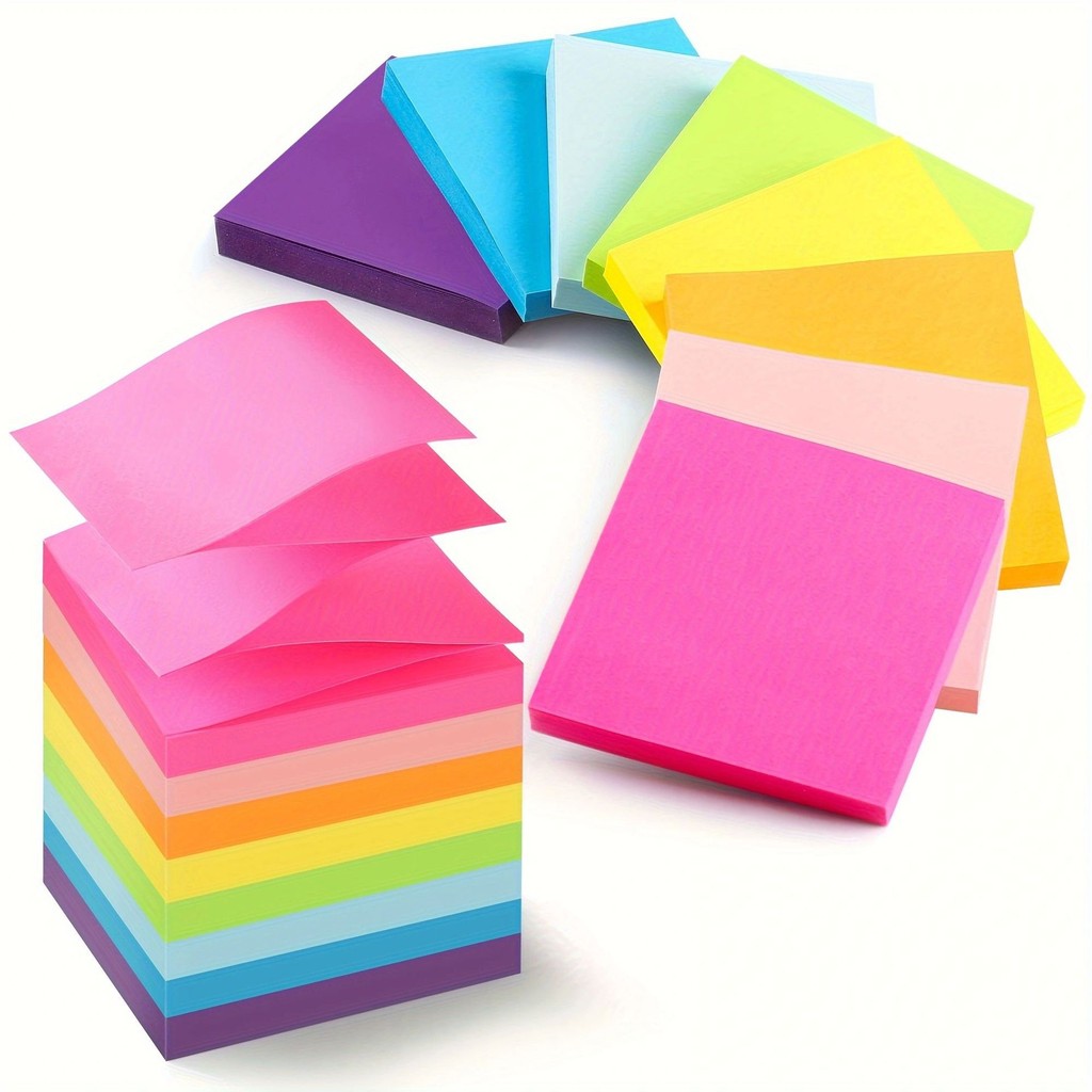 

8-color Creativity 400 Pages Sticky Note Posted It Note Pads Stickers Planner Sticker Notepad Memo pad School Office Supplies