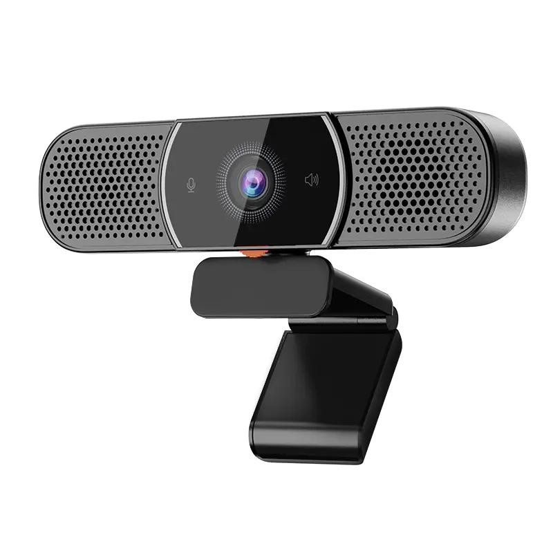 AUSDOM 2K USB PC Webcam with Microphone and Speaker, Privacy Cover -  AW616
