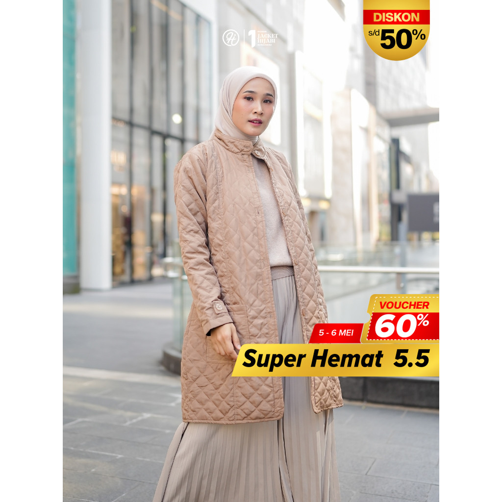 Hijacket Belva Jaket Travel Muslimah untuk Umroh & Haji di Musim Dingin