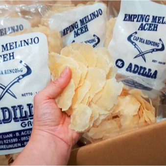 

Emping Aceh Kualitas Super Emping Grade A Super Tipis Melinjo Aceh 500 gr gram gurih renyah