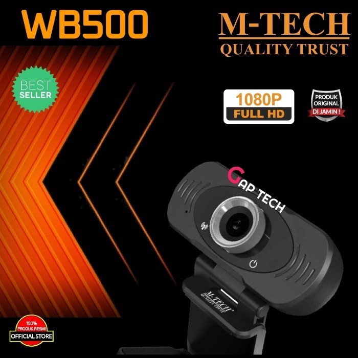 M-TECH / M TECH WB500 / WB 500 / WB-500 1080P Full HD Webcam Camera