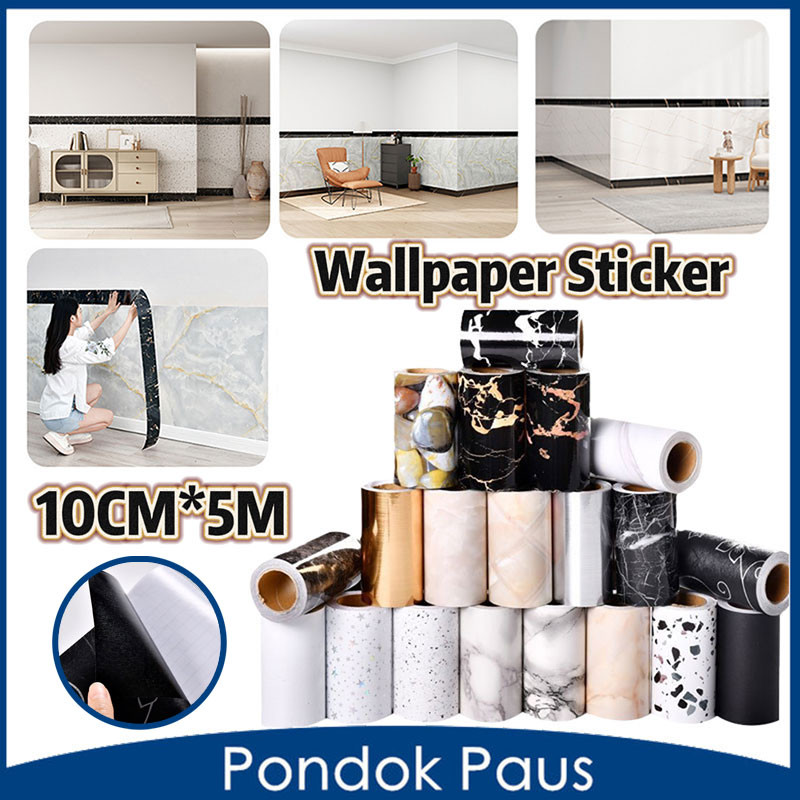 Wallpaper Sticker /Border List Tembok Sticker /Keramik Border Strip Stiker / Dekorasi Lantai Keramik