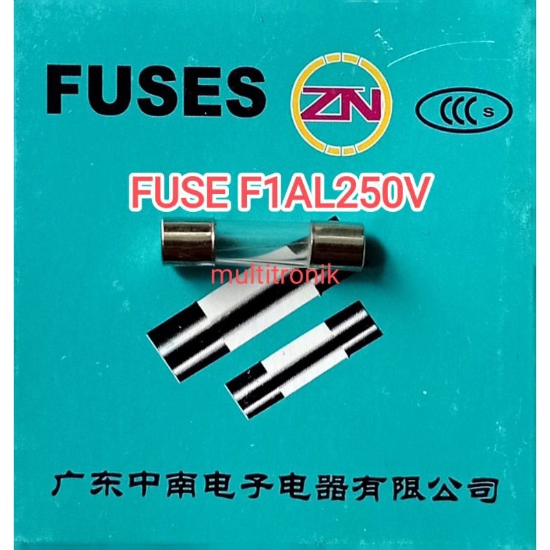 Fuse kaca kecil 1Amper sekring kaca 1 Amper