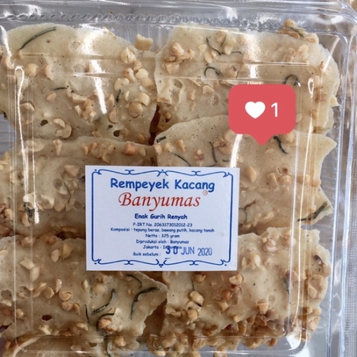 

Rempeyek kacang banyumas gurih renyah 325 gram