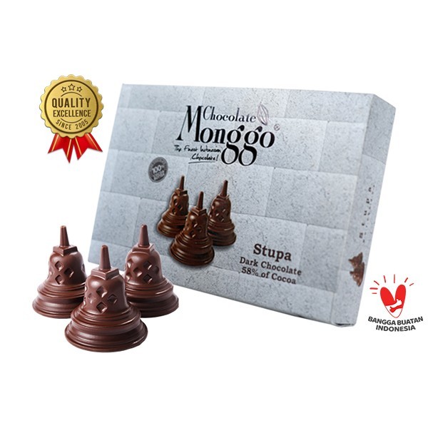 

Chocolate Monggo - Oleh Oleh Jakarta Cokelat Ondel Ondel 5x4 Flavors Coklat Gula Cocoa - Borobudur Stupa
