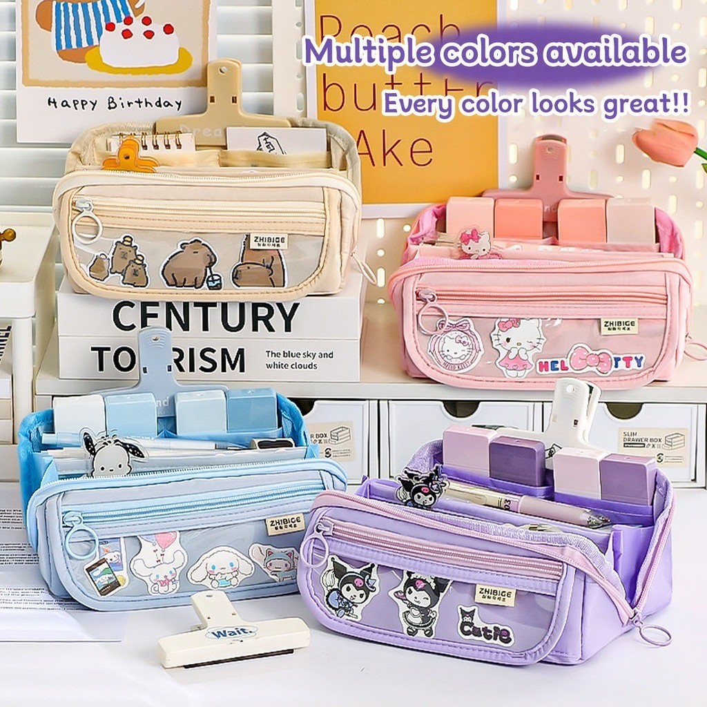 

Sanrio Tempat Pensil My Melody Kuromi Cinnamoroll Penyimpanan Alat Tulis - Perlengkapan Sekolah H495