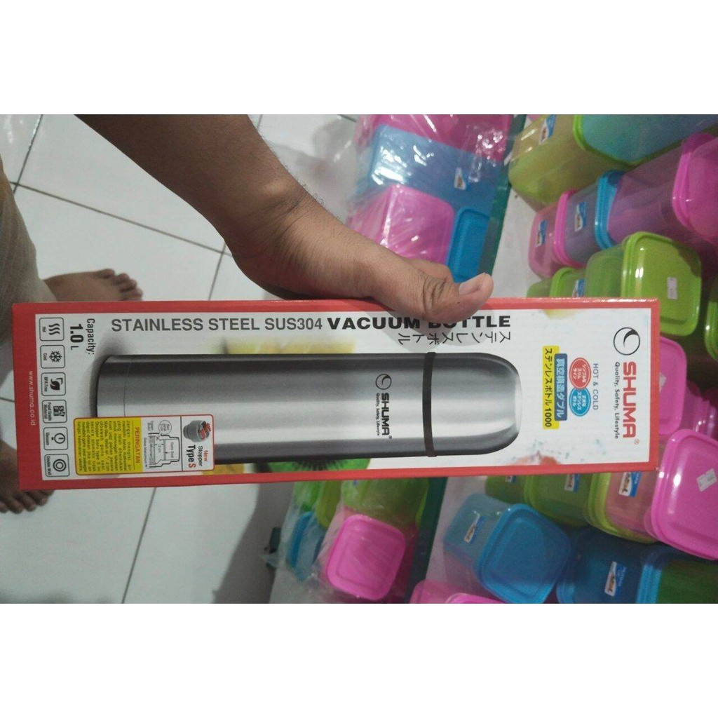 shuma vacuum bottle botol minum 1 liter