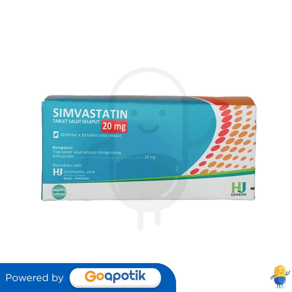 Simvastatin Hexpharm 20 Mg Box 100 Tablet