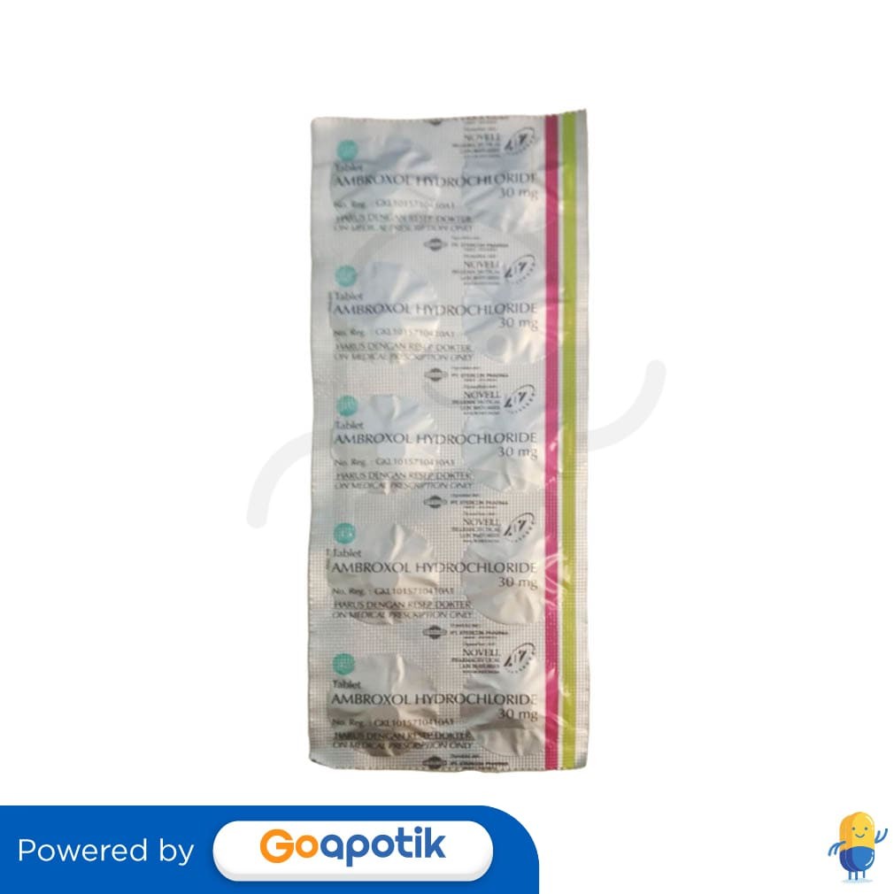 Ambroxol Etercon 30 Mg Strip 10 Tablet