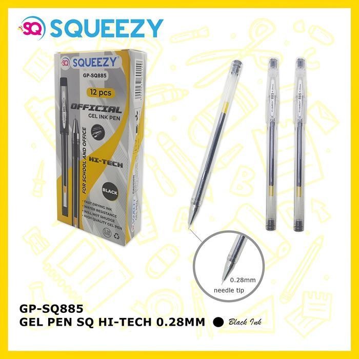 

D3W! [12 Pulpen] HI-Tech Gel 0.28mm - SQUEEZY HI-TECH - 1 Pack