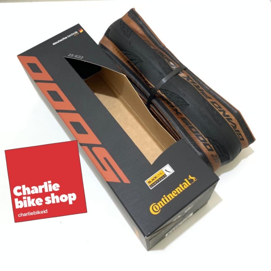 Ban Luar Continental Grand Prix 5000 GP5000 700C Black/Transparent