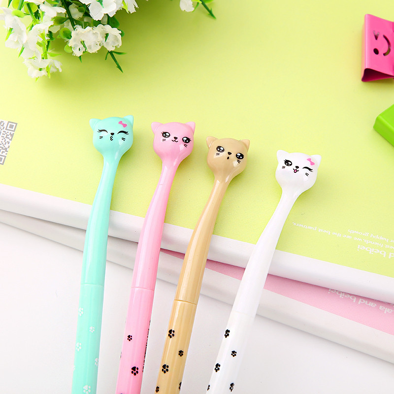 

Pulpen Kucing Imut pena Stationery Pen Kekinian Pulpen Bolpen gel pen unik cat karakter imut lucu DOC