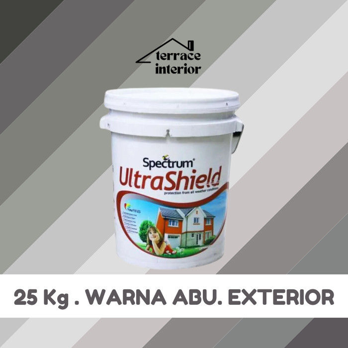 Cat Tembok Spectrum Ultrashield Warna Abu 25 Kg