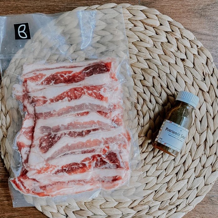 

[[New Arrival] us sliced beef 500gr & bumbu marinade 80gr (pisah bumbu)