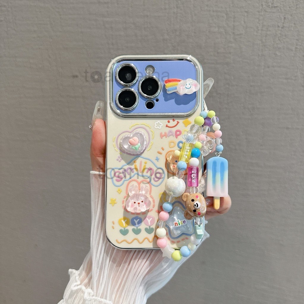 [case+Aksesori+gelang]Untuk Case INFINIX 9 10 Play X657 TECNO SMART 7 8 10Play SPARK 30 30PRO Note 3