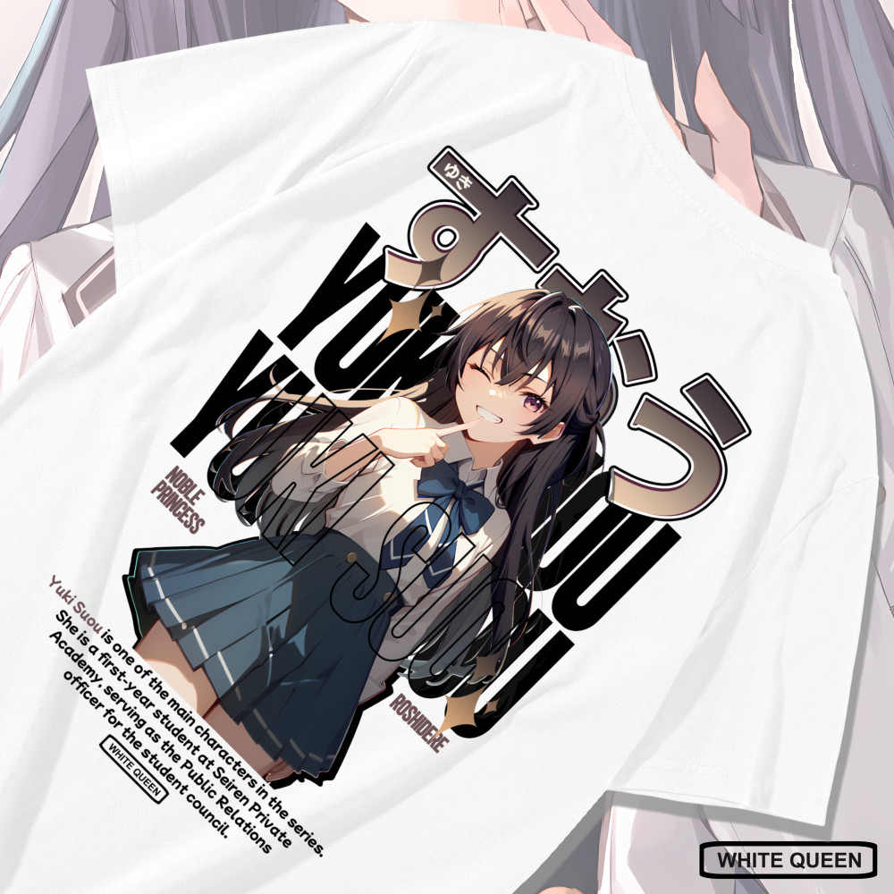 KAOS YUKI ROSHIDERE - KAOS DISTRO PRIA & WANITA KAOS ANIME & GAME ROSHIDERE YUKI SUOU