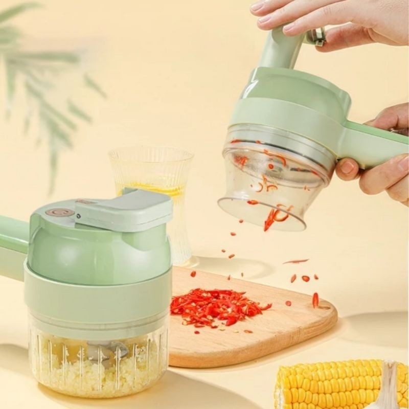 Food Chopper 4 in 1 alat pemotong bawang 4in1