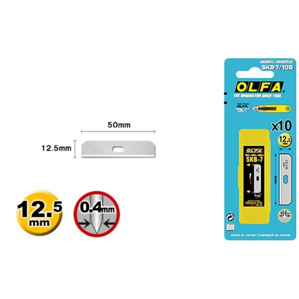 

Olfa Refill Mata Cutter Spare blade SK-7/10B (10pcs pack with blister pack)