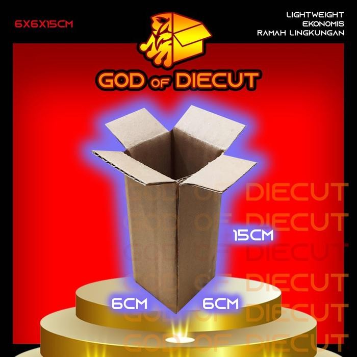 

6x6x15 cm kardus box kotak karton packing barang POLOS BARU