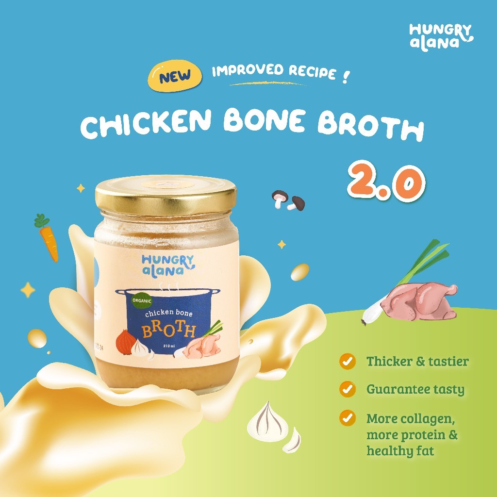 

Hungry Alana - Organic Chicken Bone Broth - Kaldu Tulang Ayam Organik