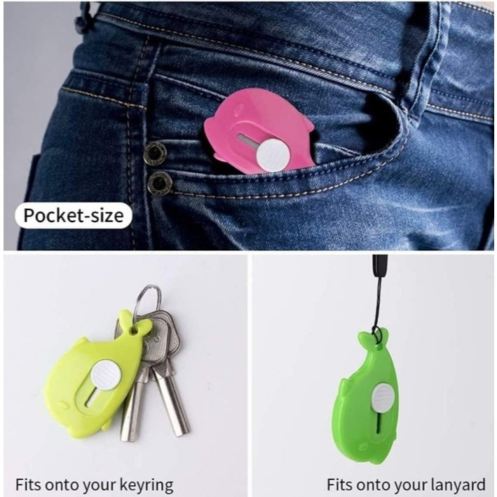 

Cutter Mini Dolphin Hand Ikan Paus Pemotong Kertas Travel Unboxing ATK Alat Tulis Kecil